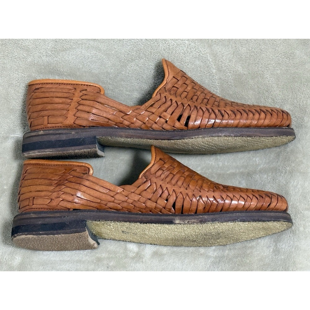 Women's Closed Toe Artesanias La Quere Mexican Huarache Sandals Mocasin Size 9 - Picture 7 of 8
